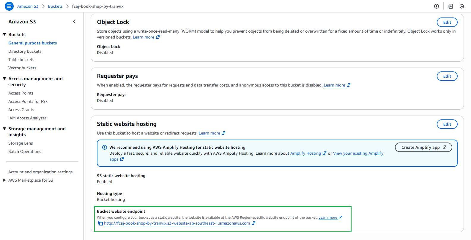 Bucket Website Endpoint