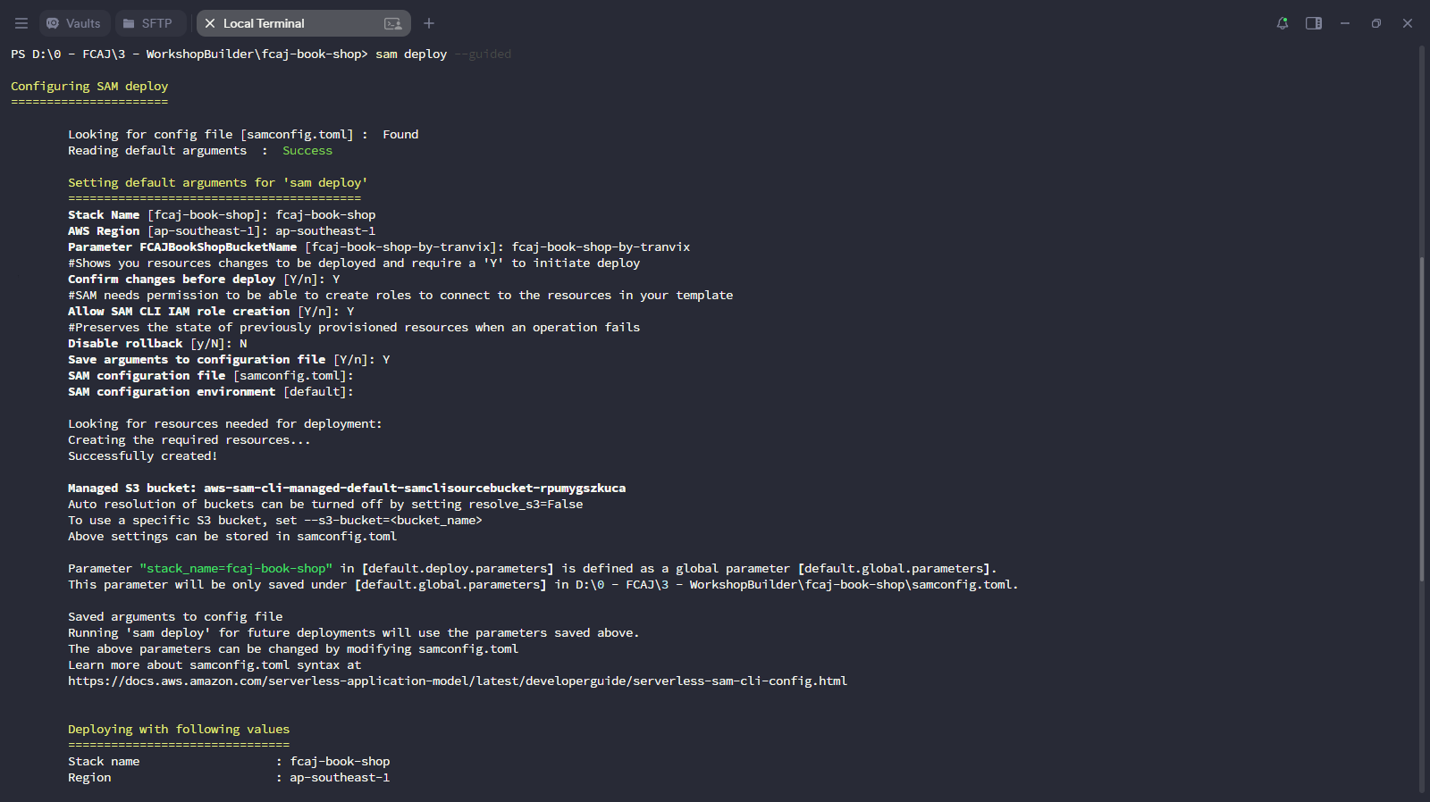 SAM Deploy Guided