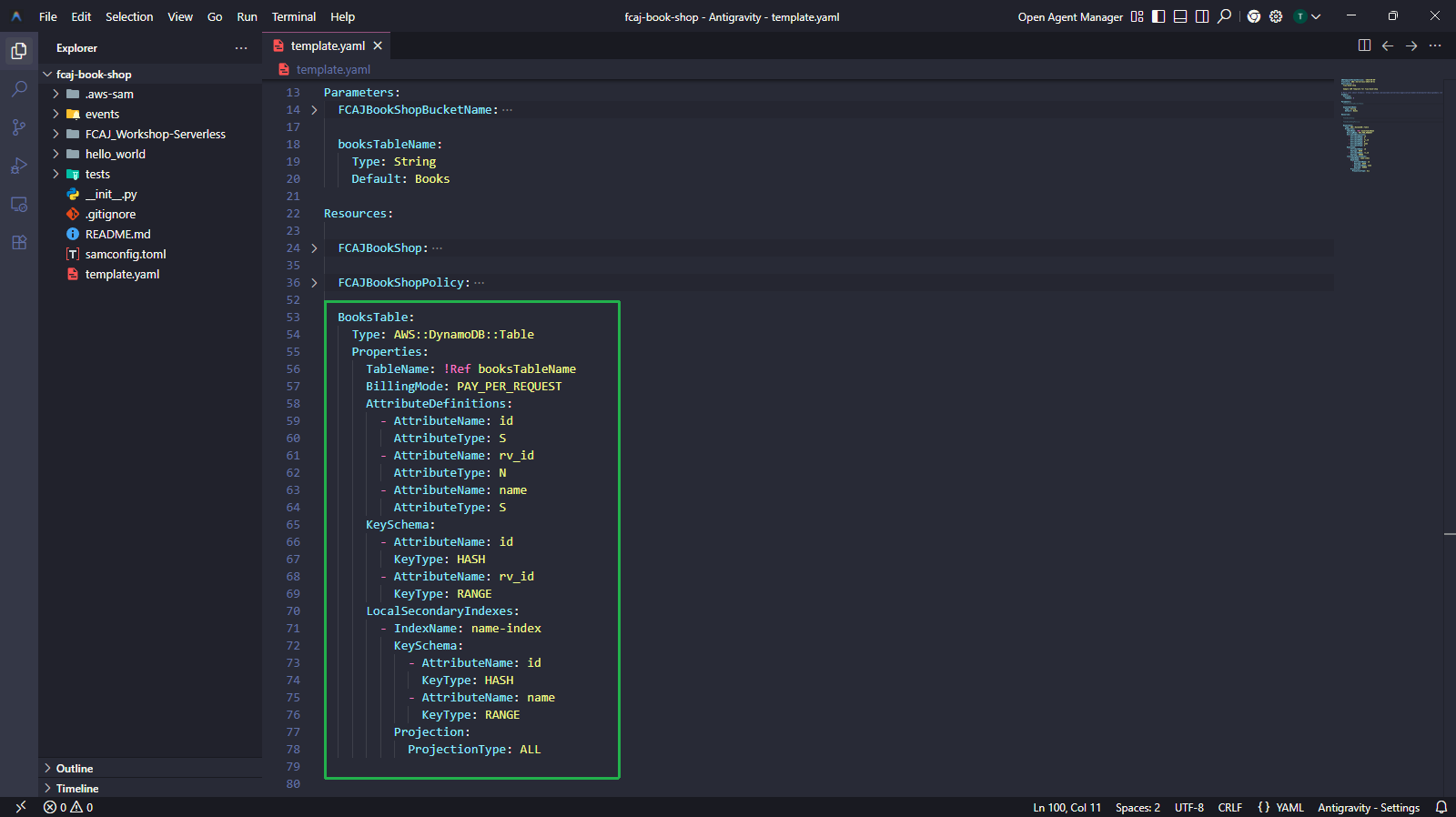 Add BooksTable resource