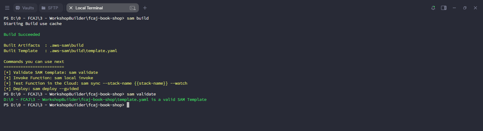 SAM Build and Validate
