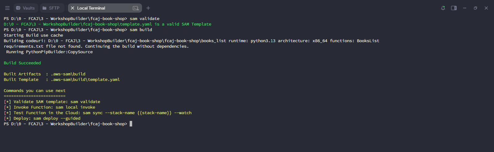 SAM Validate and Build