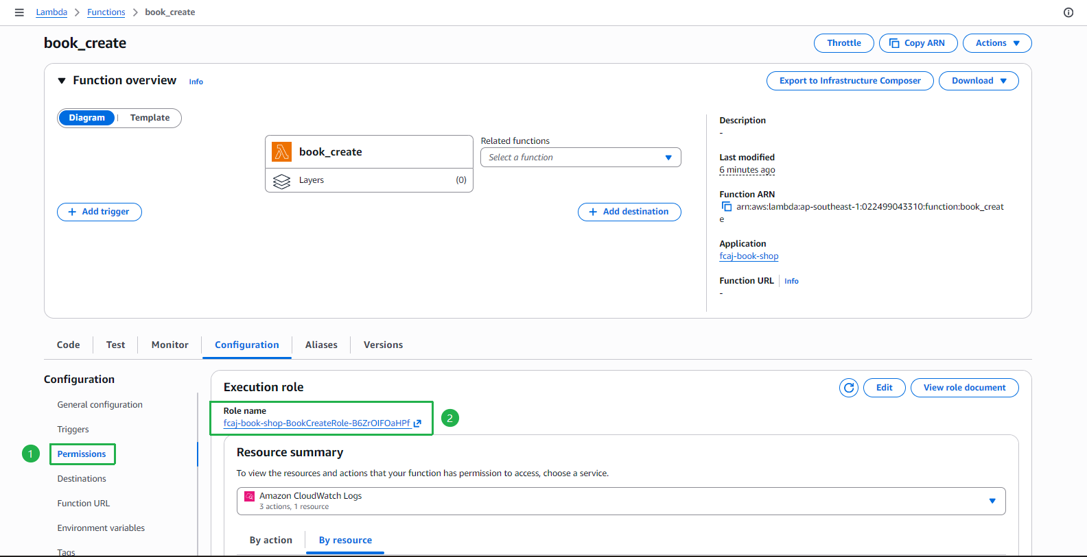 Permissions - Execution Role