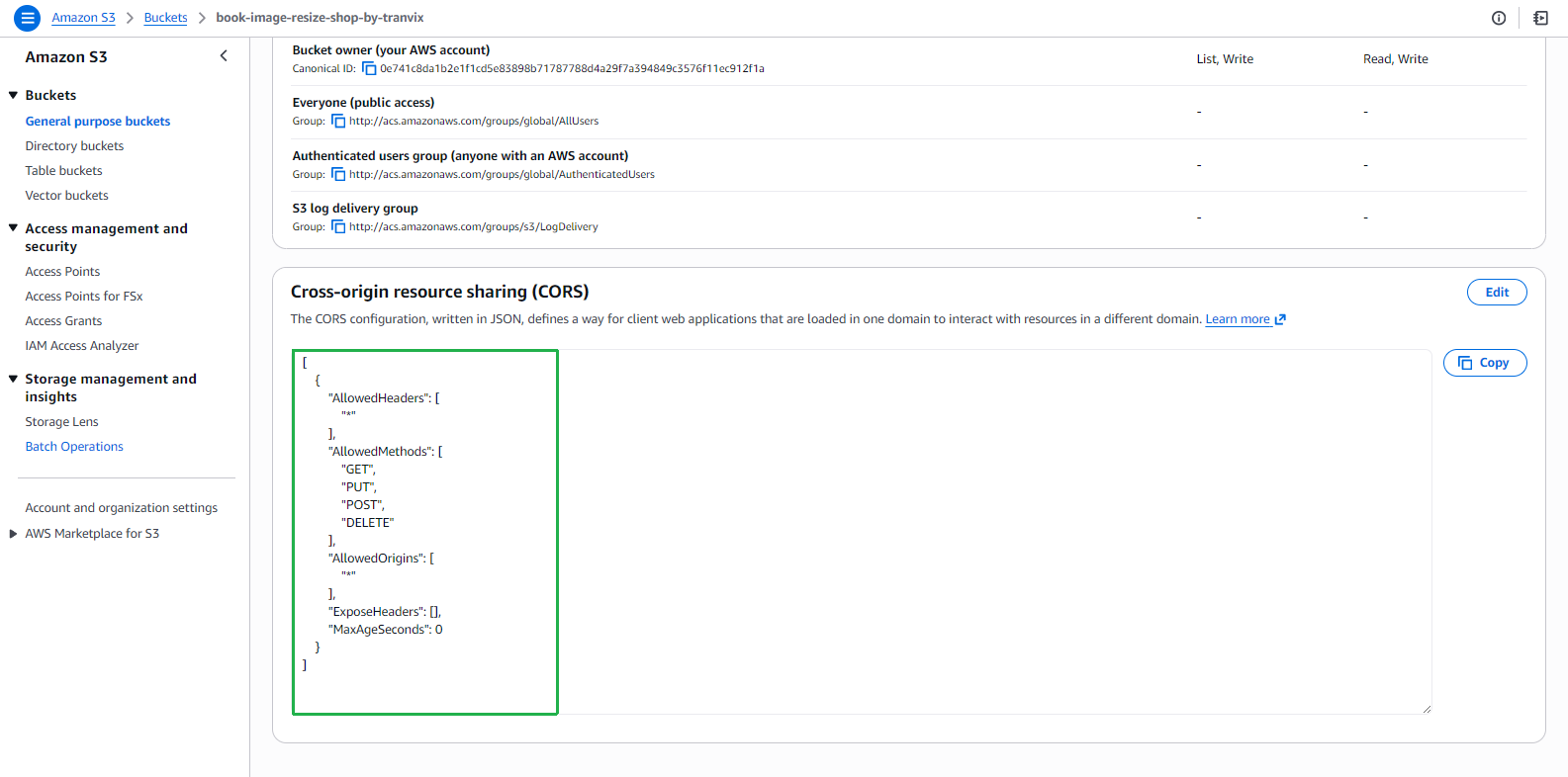 CORS Configuration