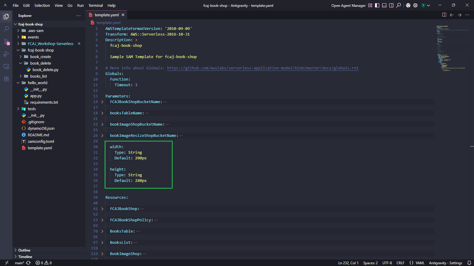Add width and height parameters