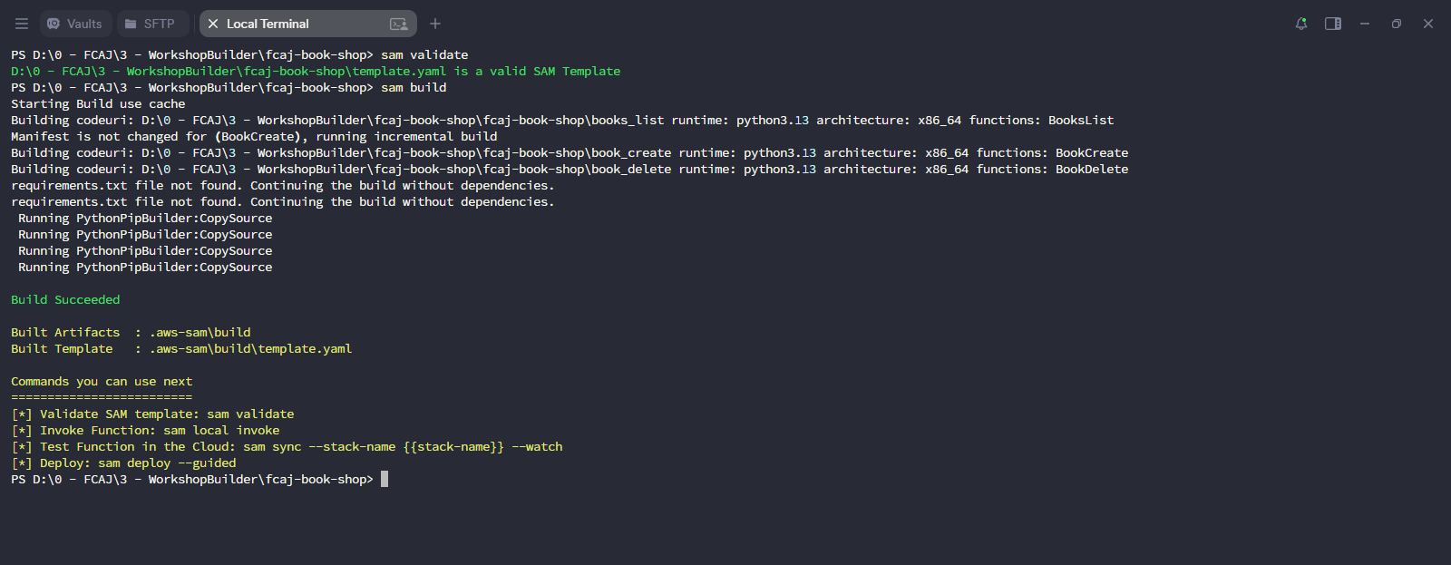 SAM Validate and Build