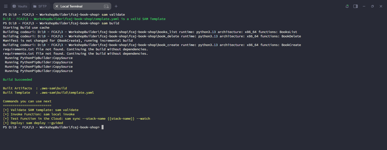 SAM Validate & Build - Phase 1