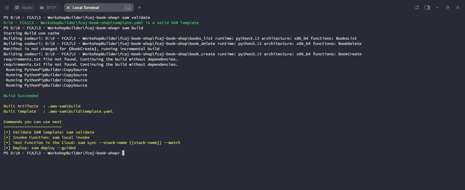 SAM Validate & Build - Phase 2