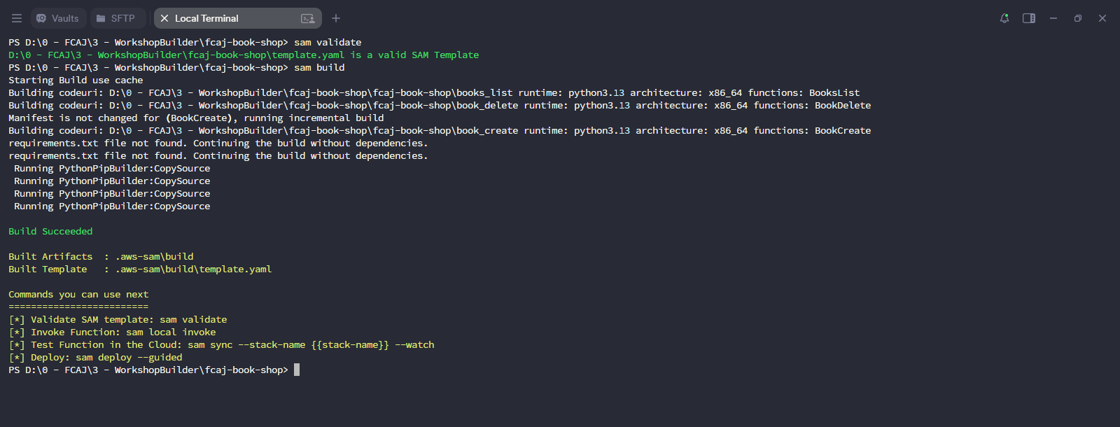SAM Validate & Build - Phase 2