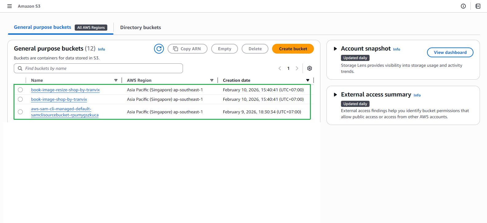 S3 - remaining buckets to delete after fcaj-book-shop removed